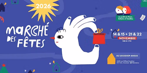 March\u00e9 des F\u00eates au Locoshop Angus x Phare, Enfants et Familles 14&15 et 21&22 NOV 2026 10h \u00e0 17h