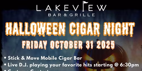 Halloween Cigar Night & DJ Dance Party
