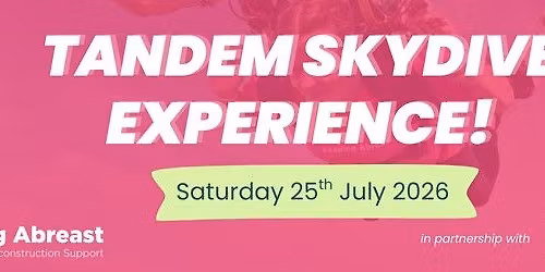 Tandem Skydive in aid of Keeping Abreast