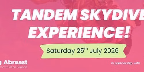 Tandem Skydive in aid of Keeping Abreast