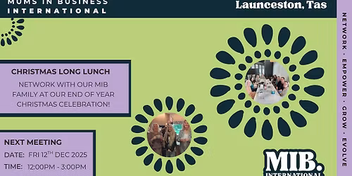 MIB Launceston Networking Event - December 2025