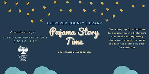 Pajama Story Time at the Library
