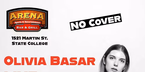 Olivia Basar Live at the Arena Bar and Grill. December 11th at 7pm. NO COVER