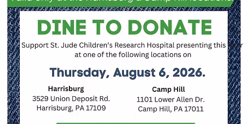 St. Jude Heroes Dine 2 Donate East & West Shores