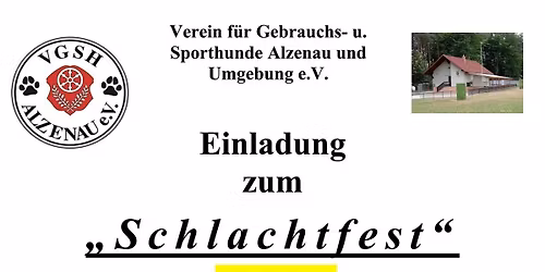 Schlachtfest VGSH Alzenau e.V.