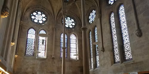 Visite de l'ancien r\u00e9fectoire de l'abbaye de Saint-Martin des Champs