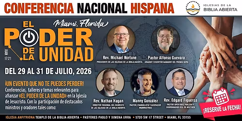 \u00abEL PODER DE LA UNIDAD\u00bb: Conferencia Nacional Hispana de las Iglesias de la