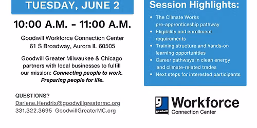 548 Foundation Info and Recruitment Session -Goodwill Aurora office