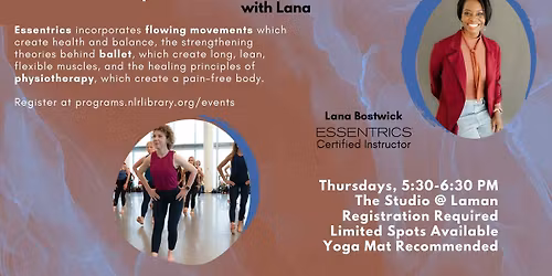Essentrics With Lana: Mobility And Strength Class (Registration Required)
