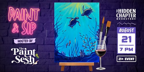 Under the Sea Turtles & Sip Event at The Hidden Chapter Bookstore