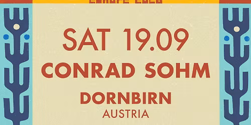 SEAN KOCH \u2022 Samstag, 19. September 2026 \u2022 Conrad Sohm Dornbirn