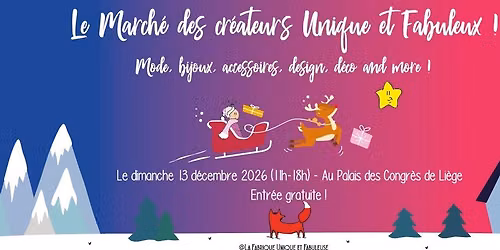 Le march\u00e9 des cr\u00e9ateurs Unique et Fabuleux !