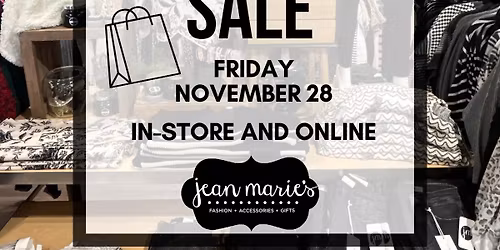 \ud83d\udda4 Shop BLACK FRIDAY at Jean Marie\u2019s! \ud83d\udda4