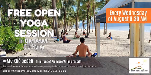 Free Open Yoga Sessions in the beach \u2013 Da Nang