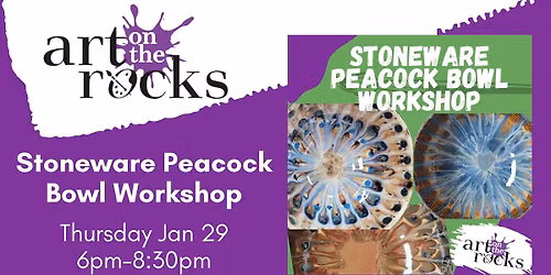 Stoneware Peacock Bowl Class