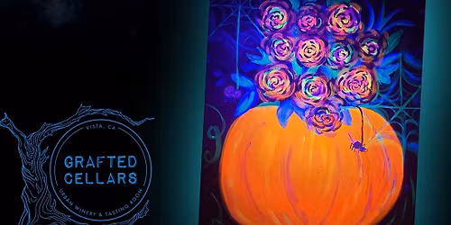 Boo & Brush: Glow-in-the-Dark Halloween Paint & Sip