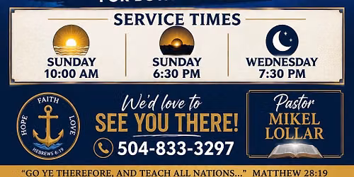 Special services with evangelist Aaron Smith