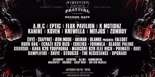 Blacklist Festival 2026 — Oberhausen Turbinenhalle