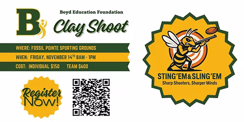 Sting \u2018Em & Sling \u2018Em Clay Shoot