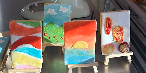 Bake & Sip: Royal Icing Cookie Canvas Painting Workshop