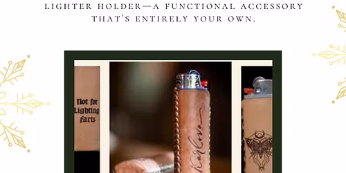 \ud83d\udd25 Make & Burn Your Own Leather Lighter Holder \u2013 Craft a One-of-a-Kind Piece