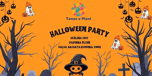 Halloween Party v Pap\u00edrna Plze\u0148 (salsa, bachata, zouk)