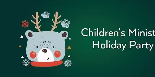 Children's Ministry Christmas Party