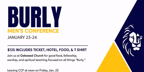 Burly Men's Conference - January 23 & 24, 2026