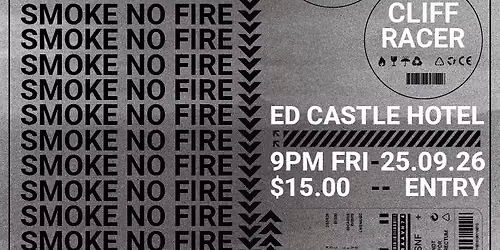 SMOKE NO FIRE LIVE AT THE ED CASTLE with CLIFF RACER & RED BELLY