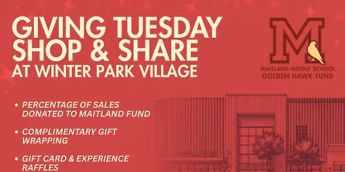 Giving Tuesday Shop & Share at Winter Park Village