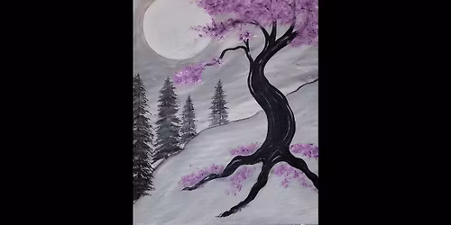 Purple Blooms Paint-Night Event- Loxahatchee Studio