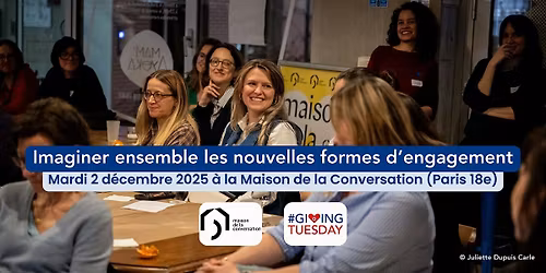 Giving Tuesday \u00e0 la Maison de la Conversation