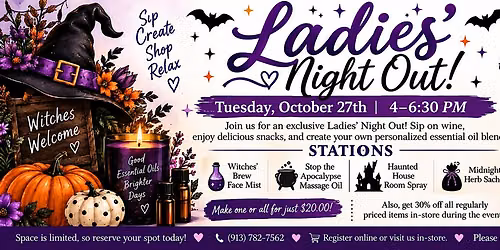 Ladies\u2019 Night Out Halloween Essential Oil DIY Fun