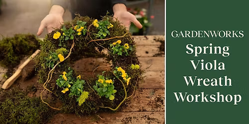 Spring Viola Wreath Workshop at GARDENWORKS Burnaby-Mandeville