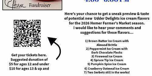 Ice Cream Taste Testing Fundraiser for HoWL !