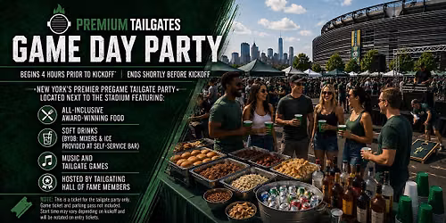 Premium Tailgate: New York Jets vs. Buffalo Bills