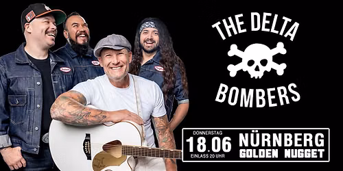 THE DELTA BOMBERS - Live im Golden Nugget am Do.18.06.2026 ab 20 Uhr