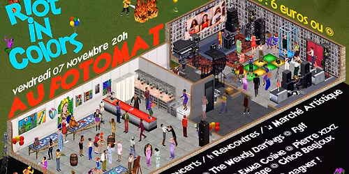 R!OT IN COLORS \ud83c\udf88 - CONCERTS\/RENCONTRES\/MARCH\u00c9 ARTISTIQUE - AU FOTOMAT