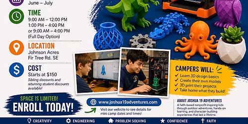 3D printing mini camp