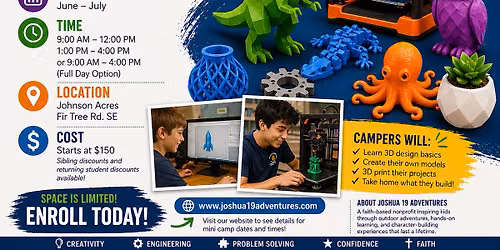 3D printing mini camp