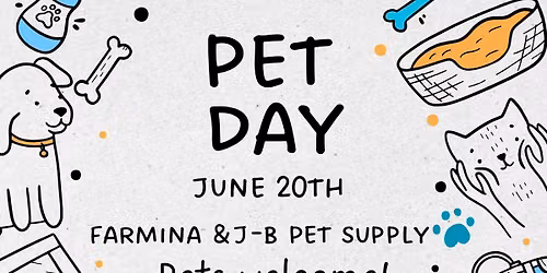 Farmina x J-B Pet Supply collab 