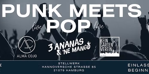 Punk Meets Pop\/  3 Ananas 1 Mango, Alma Cojo, Kein Garten Verein 
