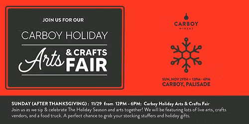 Carboy Holiday Craft Fair