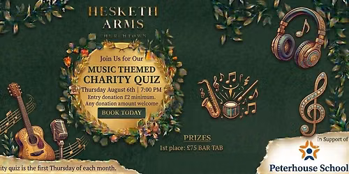 Music Themed Charity Quiz In Support Of PeterHouse School