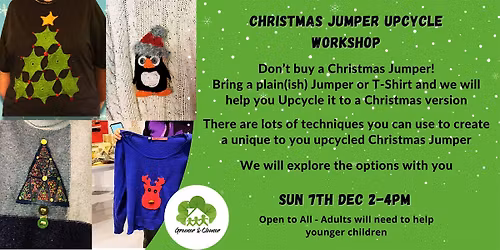 Create a Christmas Jumper or T-shirt by upcycling