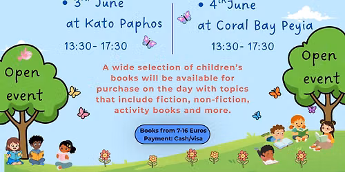 Bright Stars Nursery book fair at Coral Bay, Peyia
