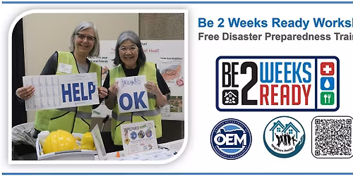 Be 2 Weeks Ready! Workshop - Jan 19, 2026