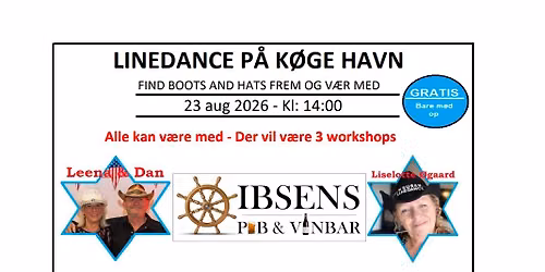 Linedance p\u00e5 K\u00f8ge Havn