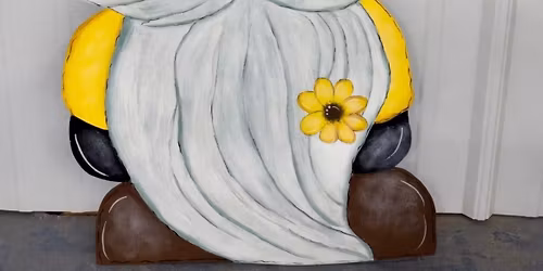 Sip & Paint Wooden Garden Gnome: Hickory Vines Winery