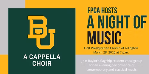 Baylor University A Cappella Choir Performance